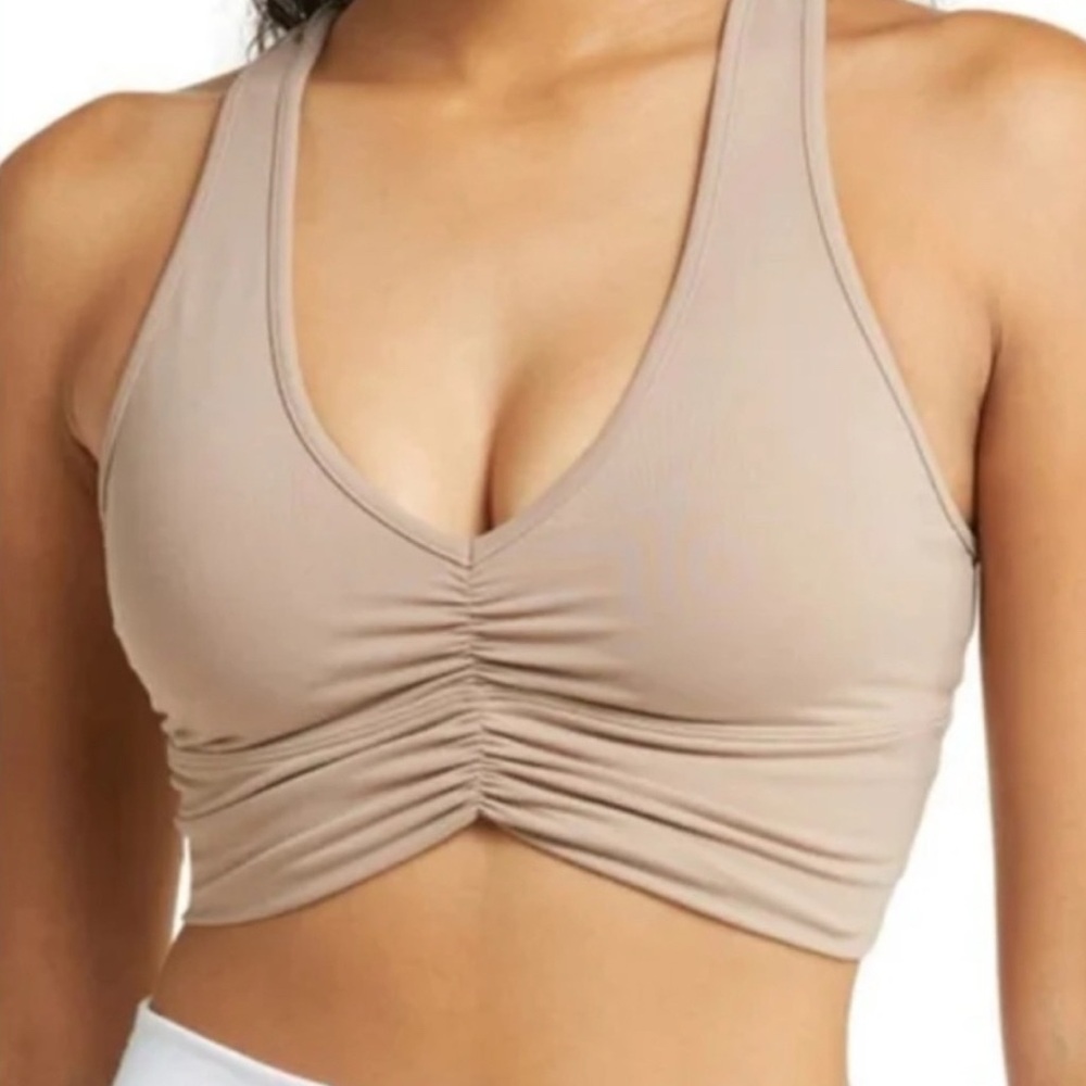 NWT ALO Yoga Beige Wild Thing Bra